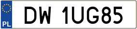 Truck License Plate